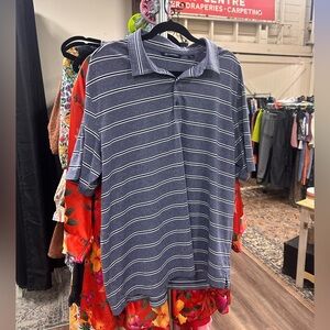 Cutter & Buck striped blue polo golf sports men’s size XL NWOT